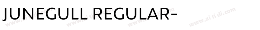 JUNEGULL REGULAR字体转换